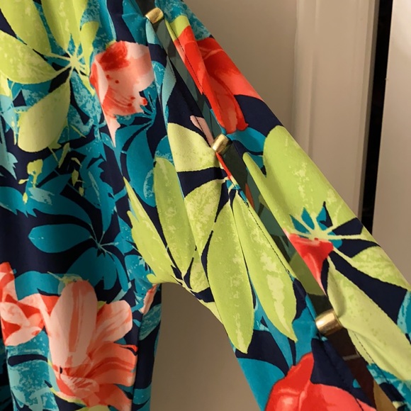 Ruby Rd. Silky Cold Shoulder Top - Picture 6 of 6